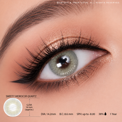 Sweety Hidrocor Quartz (1 lens/pack)-Colored Contacts-UNIQSO