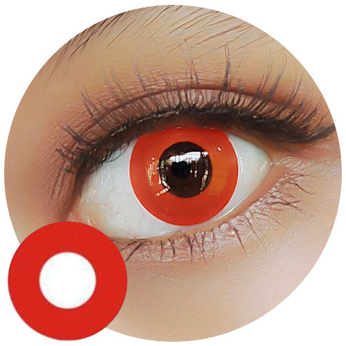 Sweety Crazy Solid Red-Crazy Contacts-UNIQSO
