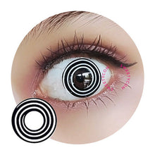 Load image into Gallery viewer, Sweety Crazy Black Spiral II (1 lens/pack)-Crazy Contacts-UNIQSO
