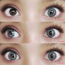 Load image into Gallery viewer, Sweety Crazy Black Spiral II (1 lens/pack)-Crazy Contacts-UNIQSO
