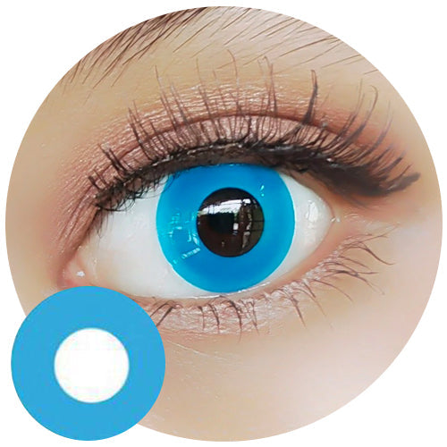 Sweety Crazy Solid Blue (1 lens/pack)-Crazy Contacts-UNIQSO