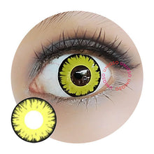 Load image into Gallery viewer, Sweety Crazy Vampire Yellow (1 lens/pack)-Crazy Contacts-UNIQSO
