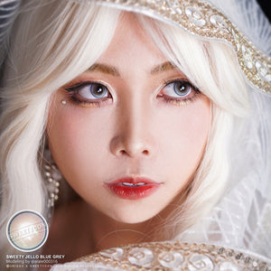 Sweety Jello Blue Grey (1 lens/pack)-Colored Contacts-UNIQSO