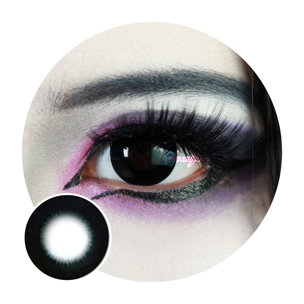 1 Day Sweety Pearl Black Mini-Colored Contacts-UNIQSO