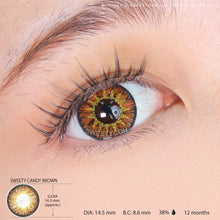 Load image into Gallery viewer, Sweety Candy Brown (1 lens/pack)-Colored Contacts-UNIQSO
