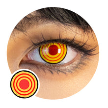 Load image into Gallery viewer, Sweety Crazy Yellow Rings V2 (Chainsaw Man - Makima) (1 lens/pack)-Crazy Contacts-UNIQSO
