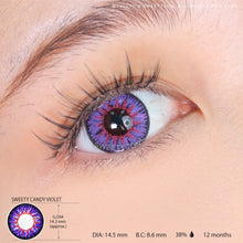 Load image into Gallery viewer, Sweety Candy Violet (1 lens/pack)-Colored Contacts-UNIQSO
