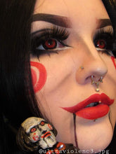 Load image into Gallery viewer, Sweety Mini Sclera Lens Red Ghouls-Mini Sclera Contacts-UNIQSO
