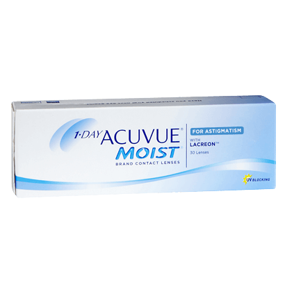 1 Day Acuvue Moist Daily Disposable For Astigmatism - 30 Pcs-Clear Contacts-UNIQSO