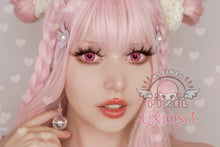 Load image into Gallery viewer, Anime Yandere Pink by KleinerPixel-Colored Contacts-UNIQSO
