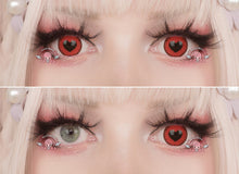 Load image into Gallery viewer, Anime Yandere Red by KleinerPixel-Colored Contacts-UNIQSO
