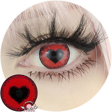 Load image into Gallery viewer, Anime Yandere Red by KleinerPixel-Colored Contacts-UNIQSO
