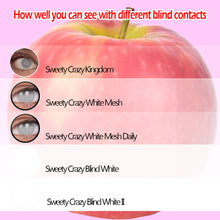 Load image into Gallery viewer, Sweety Crazy White Screen/White Mesh (1 lens/pack)-Crazy Contacts-UNIQSO
