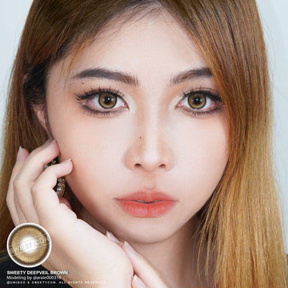 1 Day Sweety Deepveil Brown (2 or 10 lenses/pack)-Colored Contacts-UNIQSO