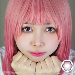 Sweety Sakura Pink (1 lens/pack)-Colored Contacts-UNIQSO