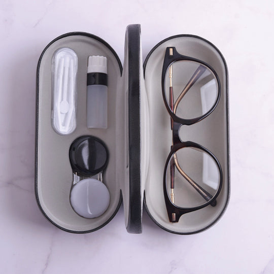2 In-1 Case For Eyeglasses & Contact Lenses
