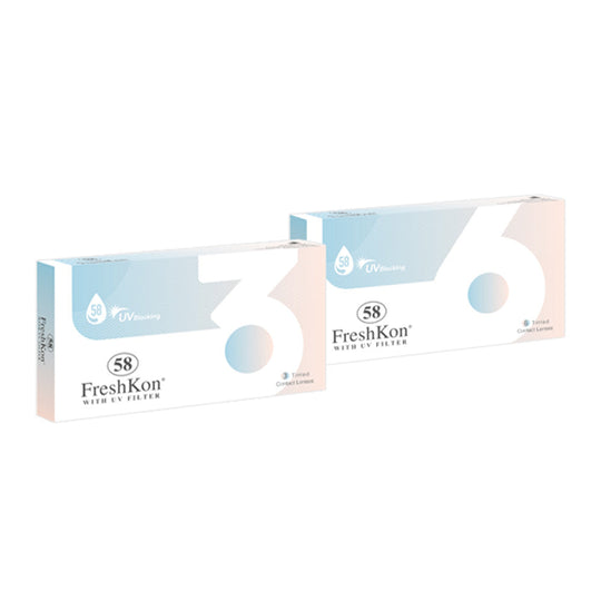 FreshKon 58 (Blue Tint) (6 lenses/pack)