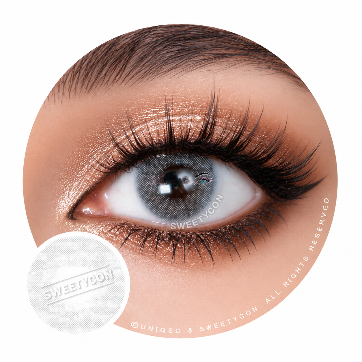 Sweety Hidrocor Icy Grey (1 lens/pack)-Colored Contacts-UNIQSO
