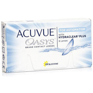 Acuvue Oasys For Astigmatism - 6 Pcs-Clear Contacts-UNIQSO