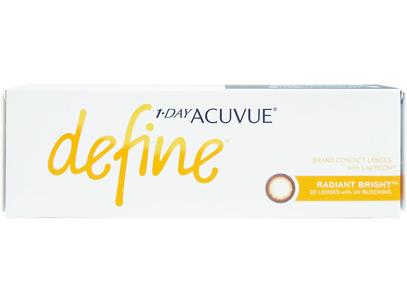 1-Day Acuvue Define Radiant Bright - 30 Pcs-Colored Contacts-UNIQSO