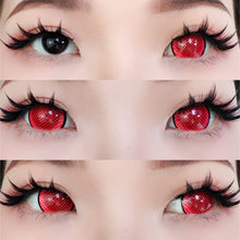 Load image into Gallery viewer, Sweety Mini Sclera Red Mesh Rim-Mini Sclera Contacts-UNIQSO
