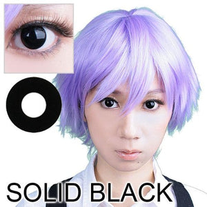 Sweety Crazy Solid Black-Crazy Contacts-UNIQSO