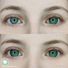 Load image into Gallery viewer, Sweety Anime Tear Green (1 lens/pack)-Colored Contacts-UNIQSO
