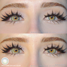 Load image into Gallery viewer, Sweety Anime Tear Light Yellow (1 lens/pack)-Colored Contacts-UNIQSO
