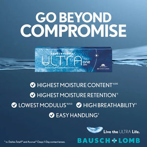 Bausch & Lomb Ultra One Day - 30pcs-Clear Contacts-UNIQSO