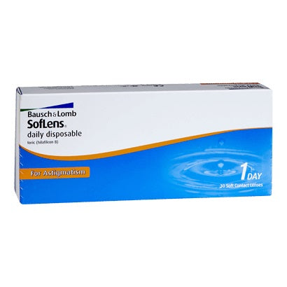 Bausch & Lomb Daily Disposable Toric (Astigmatism) - 30 Pcs-Clear Contacts-UNIQSO